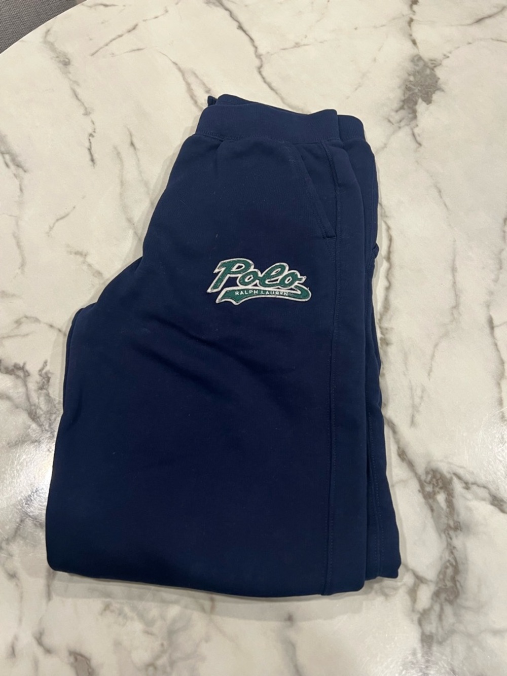 Polo by Ralph Lauren Navy Sweatpants with Embroidered Logo